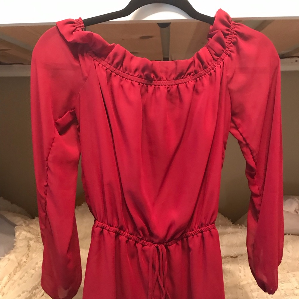 Lulus burgundy romper